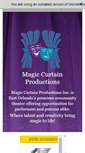 Mobile Screenshot of magiccurtainproductions.com